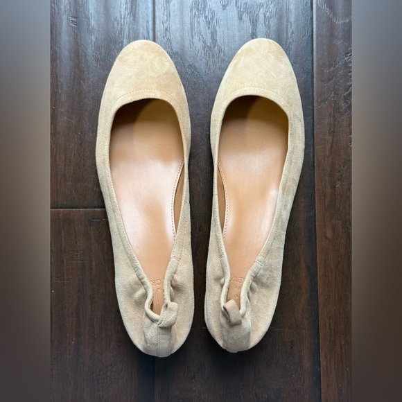 J Crew Women’s Anya Cream Suede Block Heels Size 12 - Picture 7 of 16